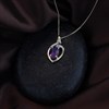 9ct Gold Amethyst And Diamond Necklace - R8311 Alternative Image