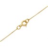 9ct Gold Two Colour Blue Topaz And Diamond Heart Necklace - R8390 Alternative Image