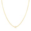 9ct Gold 18in Diamond Cut Solid Flat Curb Chain - R9018 Alternative Image