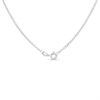 9ct White Gold 20in Solid Flat Curb Chain - R9042 Alternative Image