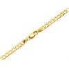 9ct Gold 3mm Wide Diamond Cut Solid Curb Chain - 20in - R9082 Alternative Image
