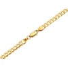 9ct Gold 3.5mm Wide Diamond Cut Solid Curb Chain - 20in - R9087 Alternative Image