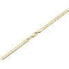 9ct Gold 3.5mm Wide Diamond Cut Solid Curb Chain -  24in - R9089 Alternative Image