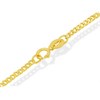 9ct Gold 2mm Wide Hollow Curb Chain - 22in - R9097 Alternative Image