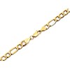 9ct Gold 6mm Wide Figaro Chain - 20in - R9102 Alternative Image