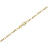 9ct Gold 2mm Wide Diamond Cut Figaro Chain - 20in - R9107 Alternative Image