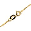 9ct Gold 1mm Wide Twisted Solid Curb Chain - 16in - R9157 Alternative Image