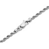 9ct White Gold 2mm Wide Hollow Rope Chain - 18in - R9211 Alternative Image