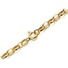9ct Gold 4mm Wide Oval Hollow Belcher Chain - 20in - R9321 Alternative Image