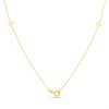 9ct Gold Floral Seven Station Floral Necklet - R9554 Alternative Image