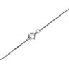 9ct White Gold 1mm Wide Diamond Cut Solid Curb Chain - 18in - R9604 Alternative Image