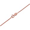 9ct Rose Gold Fine Solid Curb Chain - 18in - R9626 Alternative Image