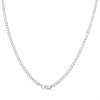 9ct White Gold 2mm Solid Curb Chain 24in - R9647 Alternative Image