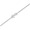 9ct White Gold 1mm Wide Curb Chain - 22in - R9663 Alternative Image