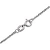 9ct White Gold 1mm Wide Solid Singapore Chain - 18in - R9702 Alternative Image