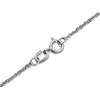 9ct White Gold 1mm Wide Solid Singapore Chain - 22in - R9708 Alternative Image