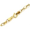 9ct Gold 2.8mm Wide Oval Hollow Belcher Chain - 18in - R9810 Alternative Image