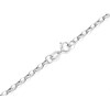 9ct White Gold 2mm Wide Diamond Cut Hollow Belcher Chain - 24in - R9815 Alternative Image