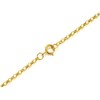 9ct Gold 1mm Wide Round Hollow Belcher Chain - 22in - R9820 Alternative Image