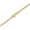 9ct Gold 1mm Wide Round Hollow Belcher Chain - 20in - R9842 Alternative Image