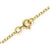 9ct Gold 1mm Wide Diamond Cut Oval Solid Belcher Chain - 16in - R9878 Alternative Image