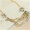 Bonded Silver And 9ct Gold Multi Strand Necklace - R9936 Alternative Image