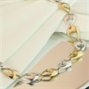 Bonded Silver And 9ct Gold Open Teardrop Collar - R9938 Alternative Image