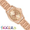 Tikkers ATK1053 Rose Gold Plated Stone Set Children's Watch - W01138 Alternative Image
