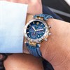 Herbelin 37654T35 Newport Originals Chronograph Blue Leather Strap Watch - W03132 Alternative Image