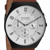 Skagen SKW6823 Black IP Chronograph Brown Leather Strap Watch - W06273 Alternative Image