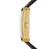 Fossil FS6011 Carraway Gold Plated Brown Leather Strap Watch - W10326 Alternative Image