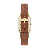 Fossil ES5303 Raquel Gold Plated Brown Leather Strap Watch - W10330 Alternative Image