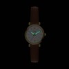 Fossil ES5464 Carlie Mini Brown Leather Strap Watch - W10477 Alternative Image
