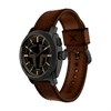 Fossil FS6165 Machine Big Tic Brown Leather Strap Watch - W10482 Alternative Image