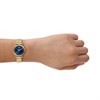 Fossil ES5521 Carlie Gold Tone Blue Dial Bracelet Watch - W10547 Alternative Image