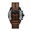 Diesel DZ4692 Mega Chief Slim Chronograph Brown Leather Strap Watch - W11341 Alternative Image