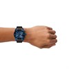 Diesel DZ4703 Spiked Chronograph Blue IP Black Leather Strap Watch - W11371 Alternative Image