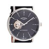 Rotary GS00035/04 Stainless Steel Automatic Black Strap Watch - W12101 Alternative Image