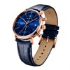 Rotary GS00302/05 Rose Gold Tone Blue Leather Strap Watch - W13108 Alternative Image