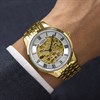 Rotary GB02941/03 Greenwich Automatic Gold Tone Bracelet Watch - W13295 Alternative Image