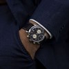 Rotary RGS10067/04 1895 Chronograph Stainless Steel Black Dial And Leather Strap Watch - W13321 Alternative Image