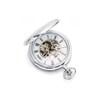 Jean Pierre G251 Chrome Plated Double Hunter Pocket Watch And Chain - W2207 Alternative Image