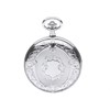 Jean Pierre G251 Chrome Plated Double Hunter Pocket Watch And Chain - W2207 Alternative Image