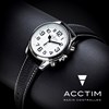 Acctim 60553 Radio Controlled Black Leather Strap Talking Watch - W2214 Alternative Image