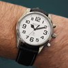 Acctim 60553 Radio Controlled Black Leather Strap Talking Watch - W2214 Alternative Image