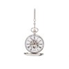 Jean Pierre G257CM Chrome Plated Double Half Hunter Pocket Watch And Chain - W2218 Alternative Image