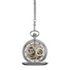 Jean Pierre G250CM Chrome Plated Full Hunter Skeleton Pocket Watch - W2224 Alternative Image