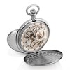 Jean Pierre G250CM Chrome Plated Full Hunter Skeleton Pocket Watch - W2224 Alternative Image