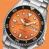 Seiko 5 Sports SRPK35K1 SKX 'Midi' Orange Bracelet Watch - W24222 Alternative Image