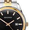 Sekonda 1836 King Black Dial Two Tone Bracelet Watch - W31221 Alternative Image